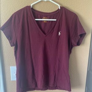 Polo by Ralph Lauren Red Fitted Short Sleeve T-Shirt Size LG